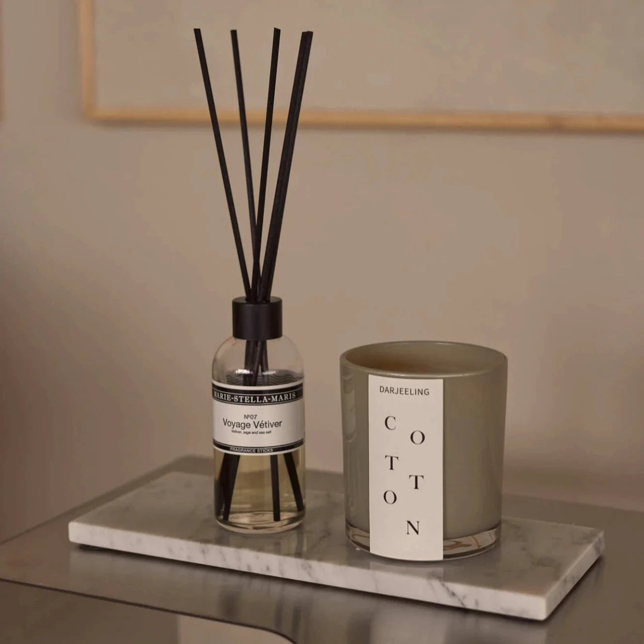 Mooisa - Marmer dienblad rechthoek Wit