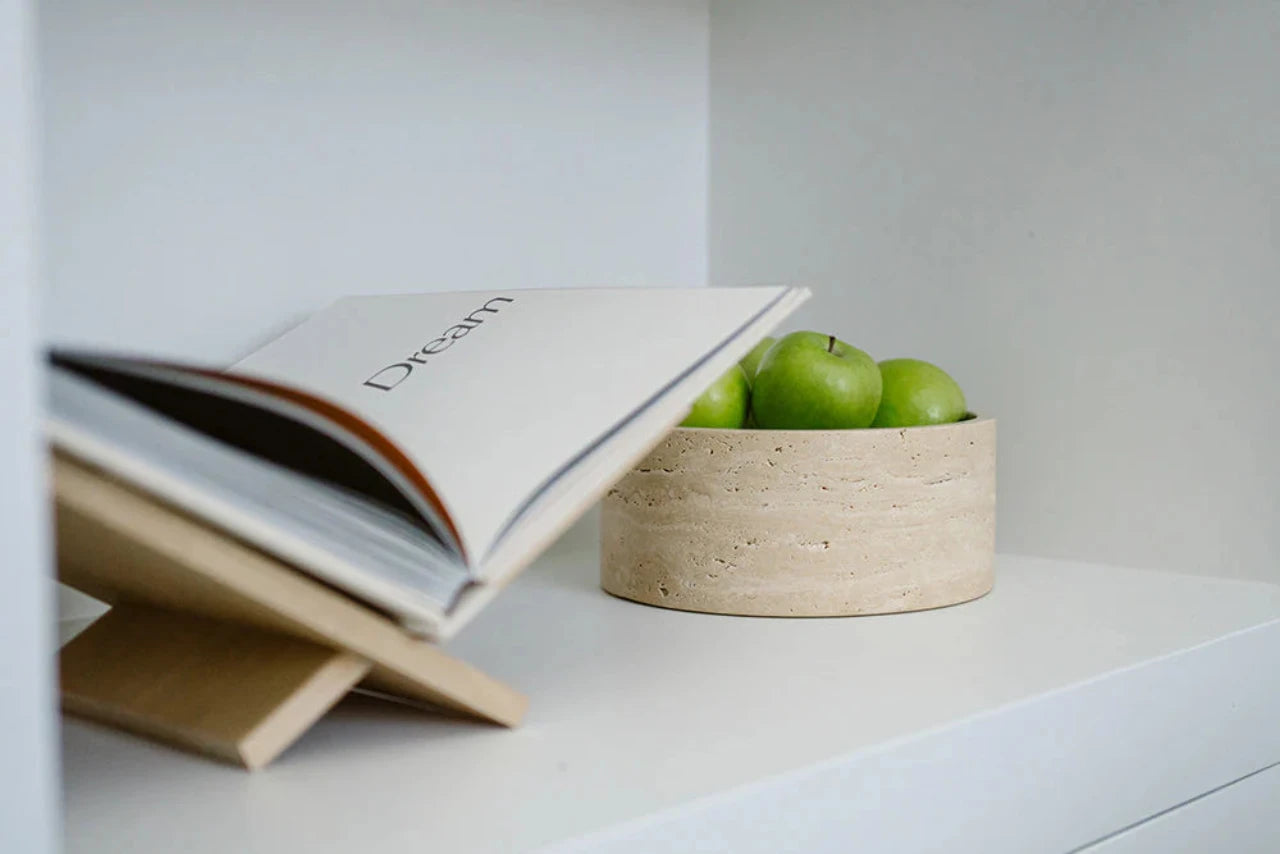 Mooisa - Fruitschaal Travertine