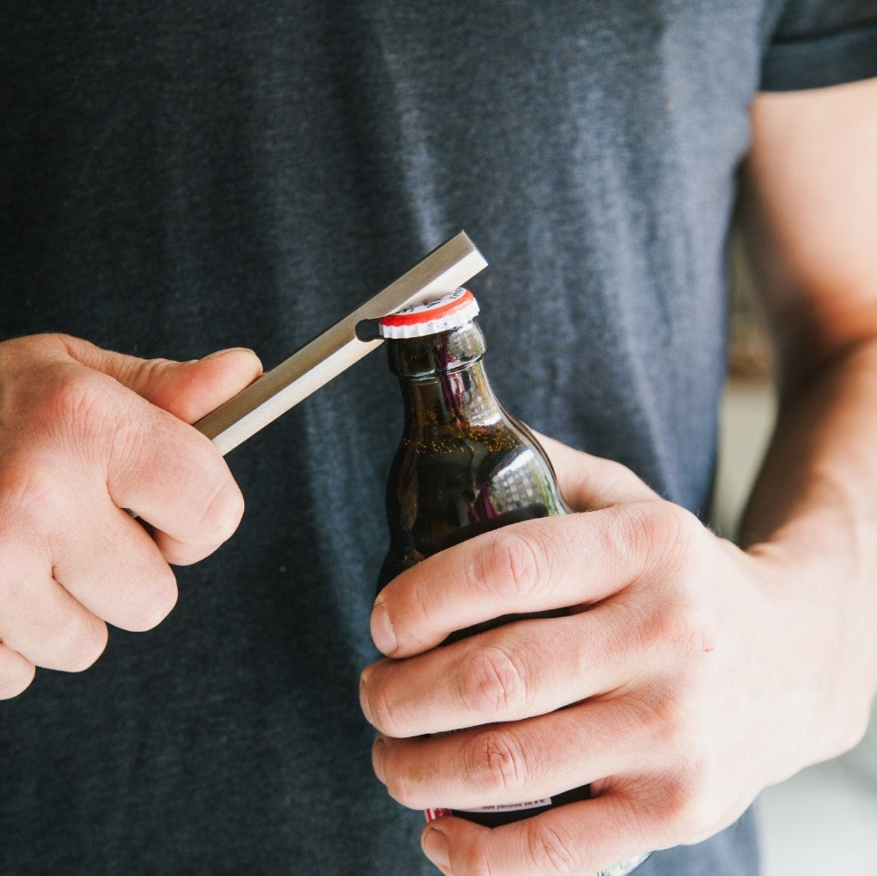 Bottle Opener with leather sleeve – Brut