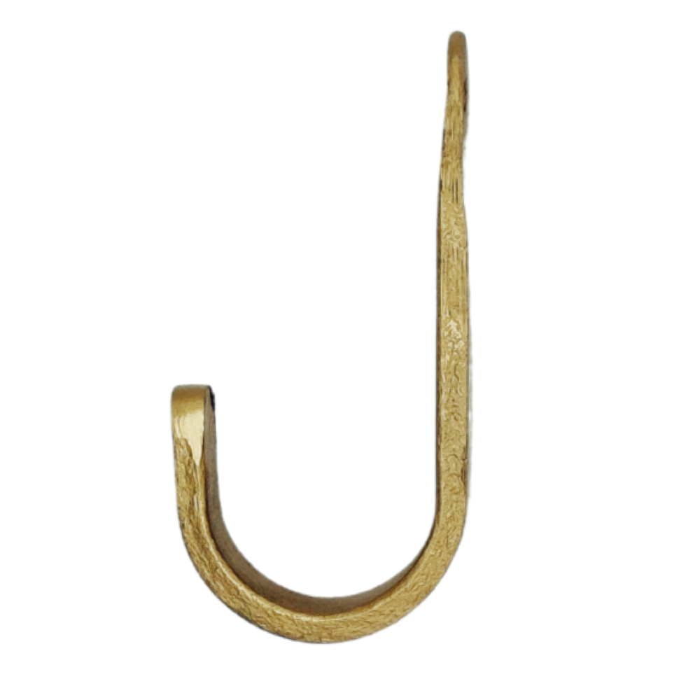 Coat Hook Rond Brass - Brut
