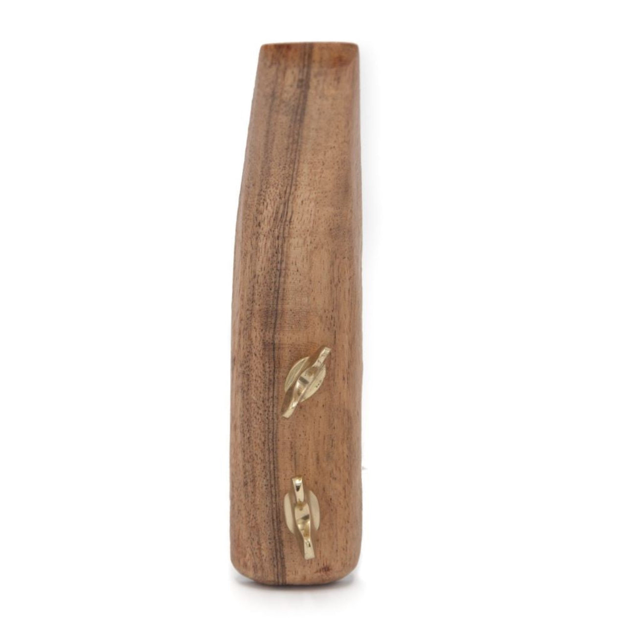 Coat Hook Wood & Brass - Brut