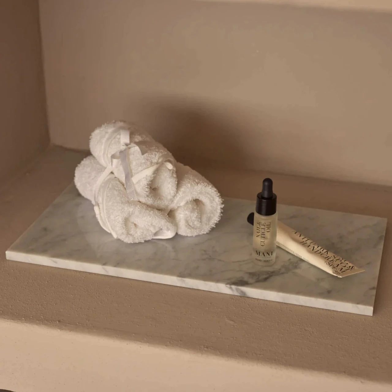 Mooisa - Marmer dienblad rechthoek Wit