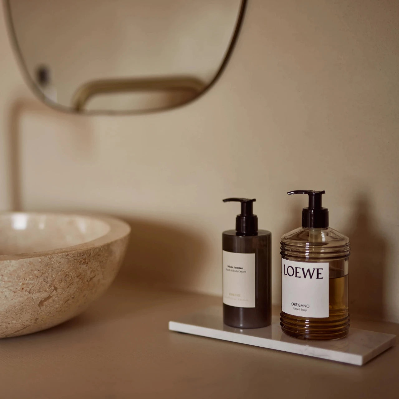 Mooisa - Marmer dienblad rechthoek Wit