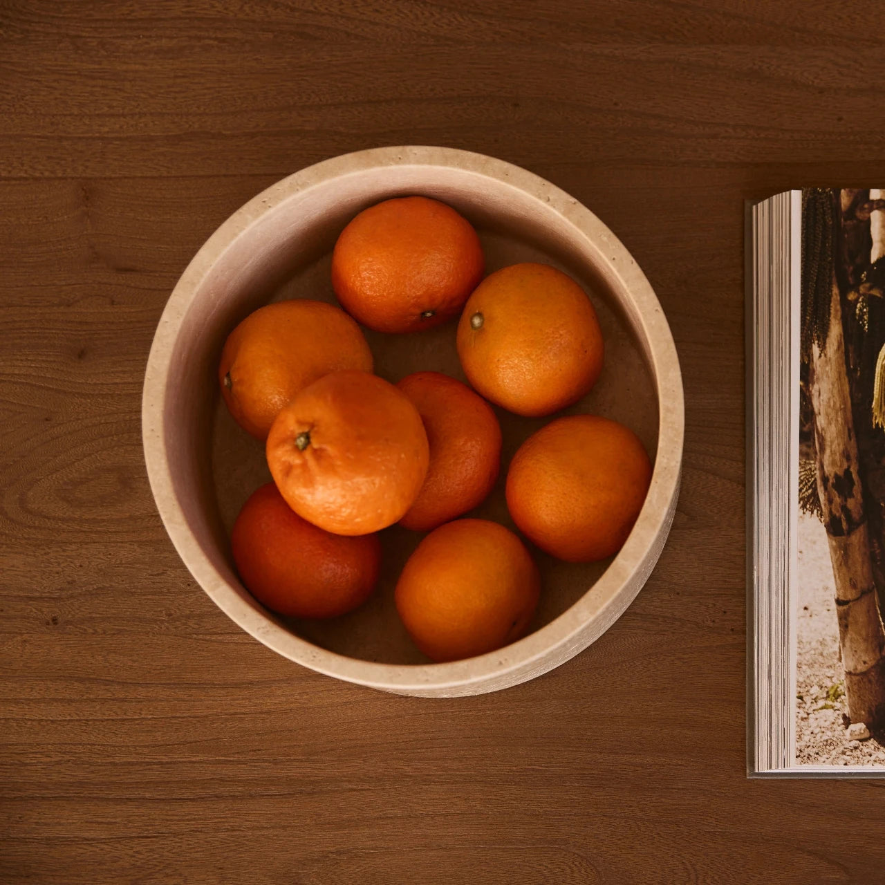 Mooisa - Fruitschaal Travertine