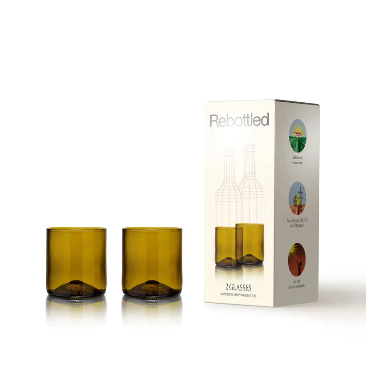 Rebottled Short Tumbler 2-pack