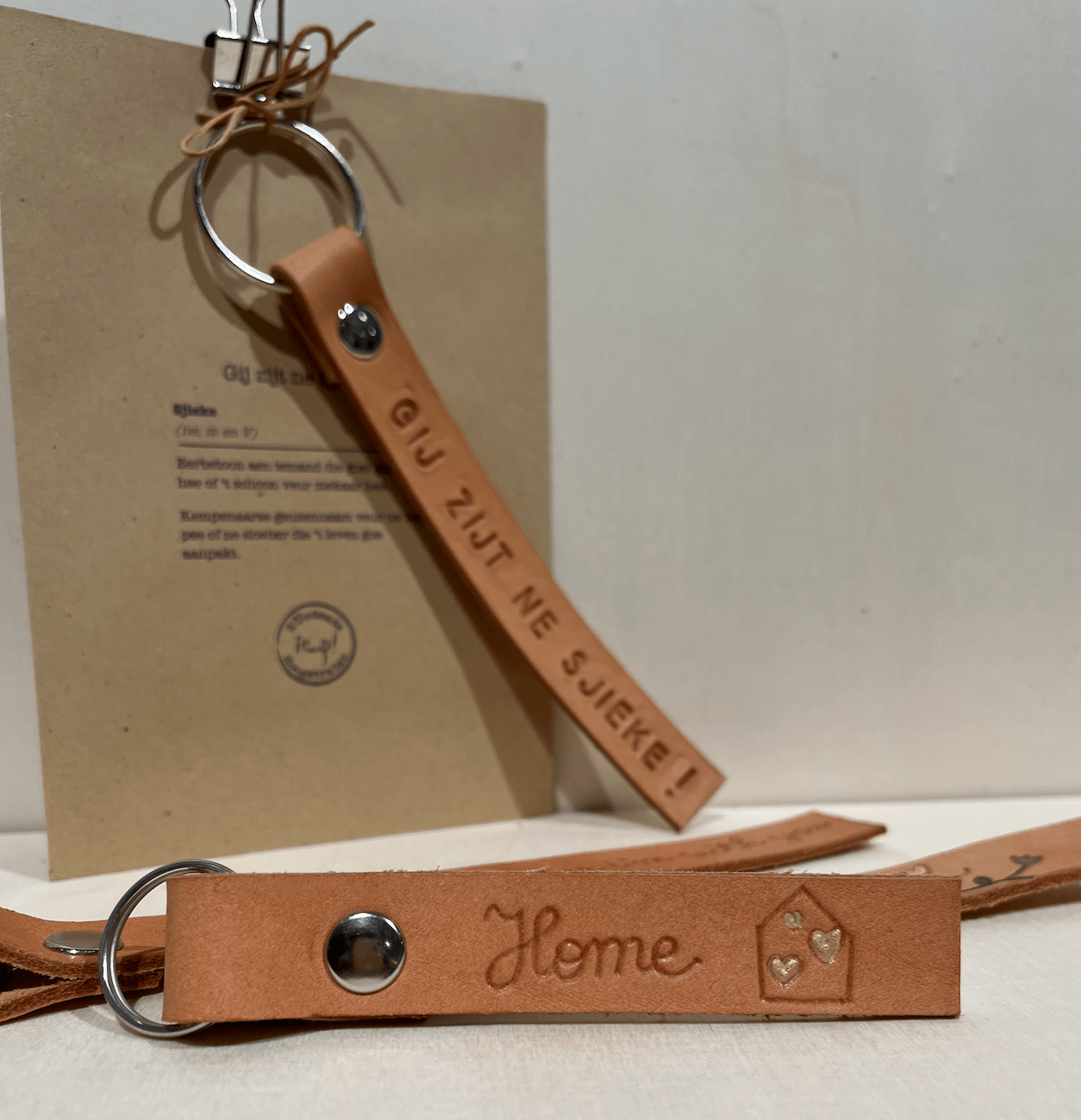 IEP! DIY-kit leren sleutelhangers