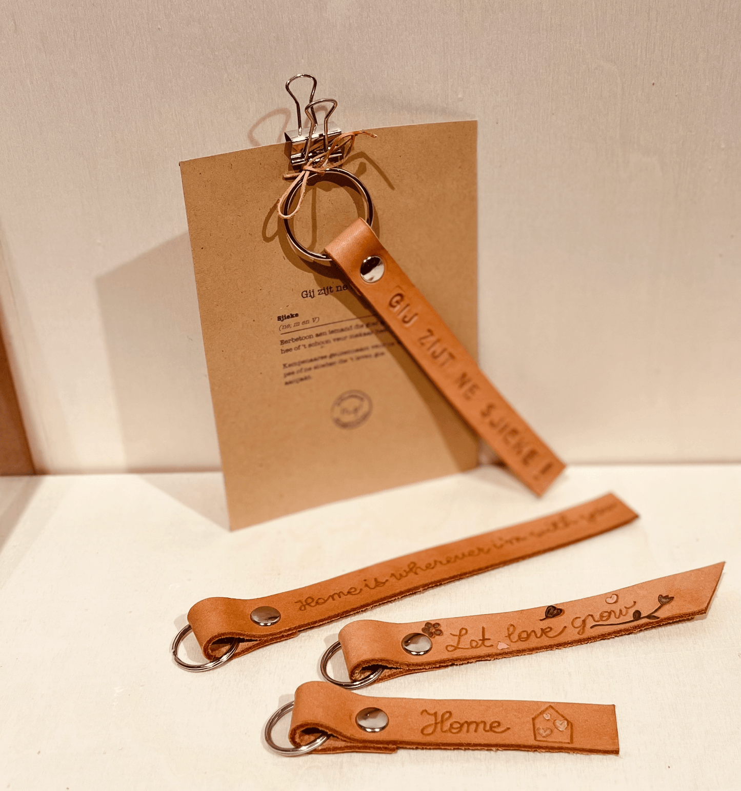 IEP! DIY-kit leren sleutelhangers