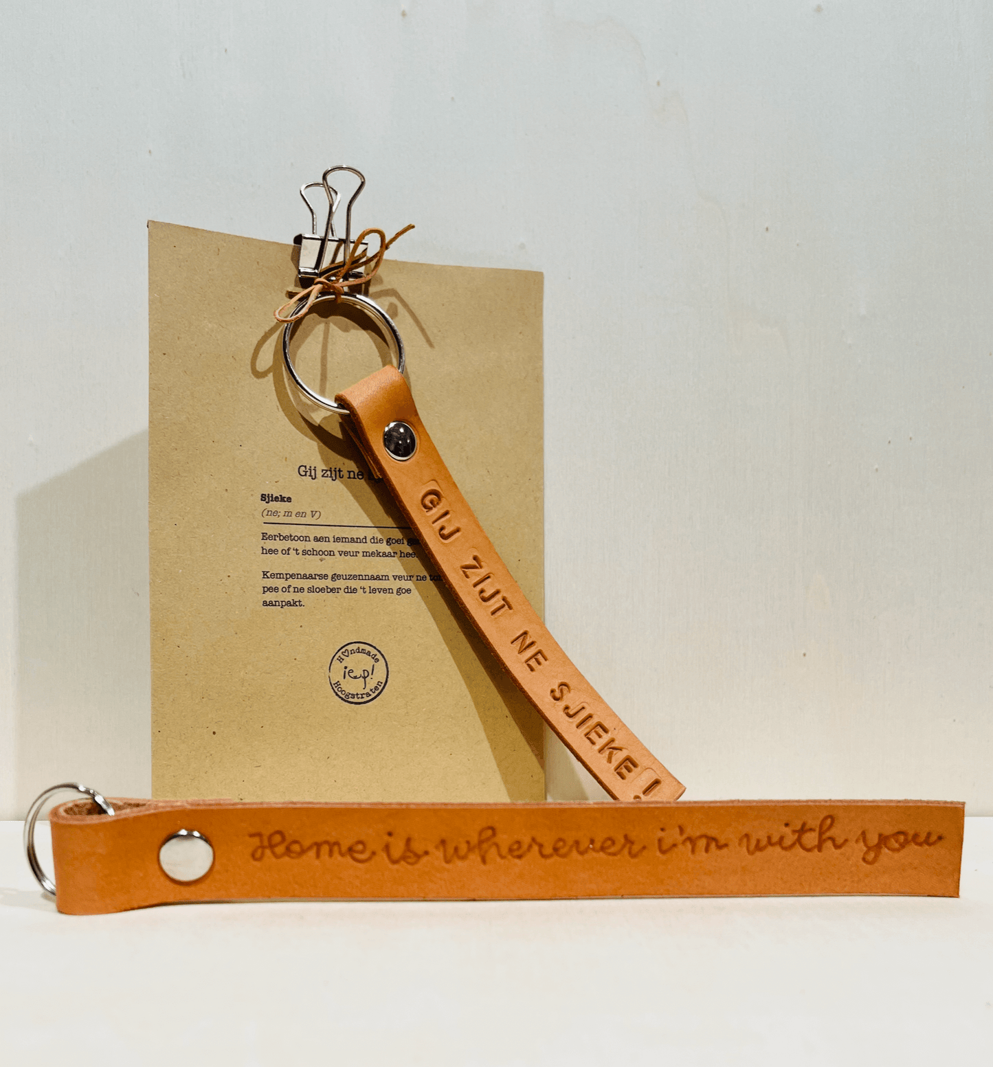 IEP! DIY-kit leren sleutelhangers