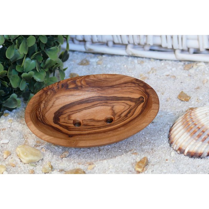 Zeepbakje gemaakt van olijfhout